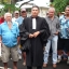 1er décembre 2008. Les anciens travailleurs de Moruroa et leur avocat devant le tribunal de Papeete.